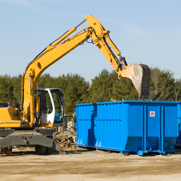 what size residential dumpster rentals are available in Mobile City Texas